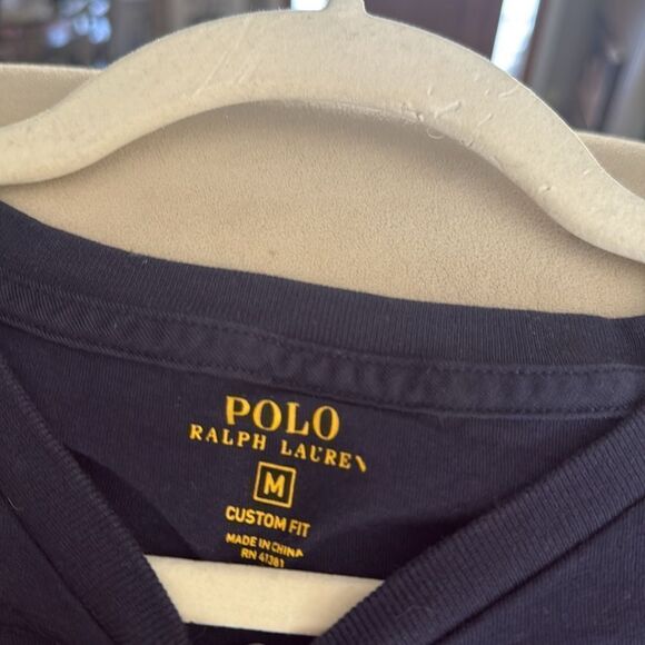 Polo Ralph Lauren men’s medium long-sleeve t-shirt, black - Picture 4 of 5